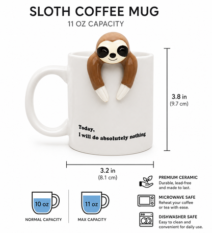 A Sloth Coffee Mug
