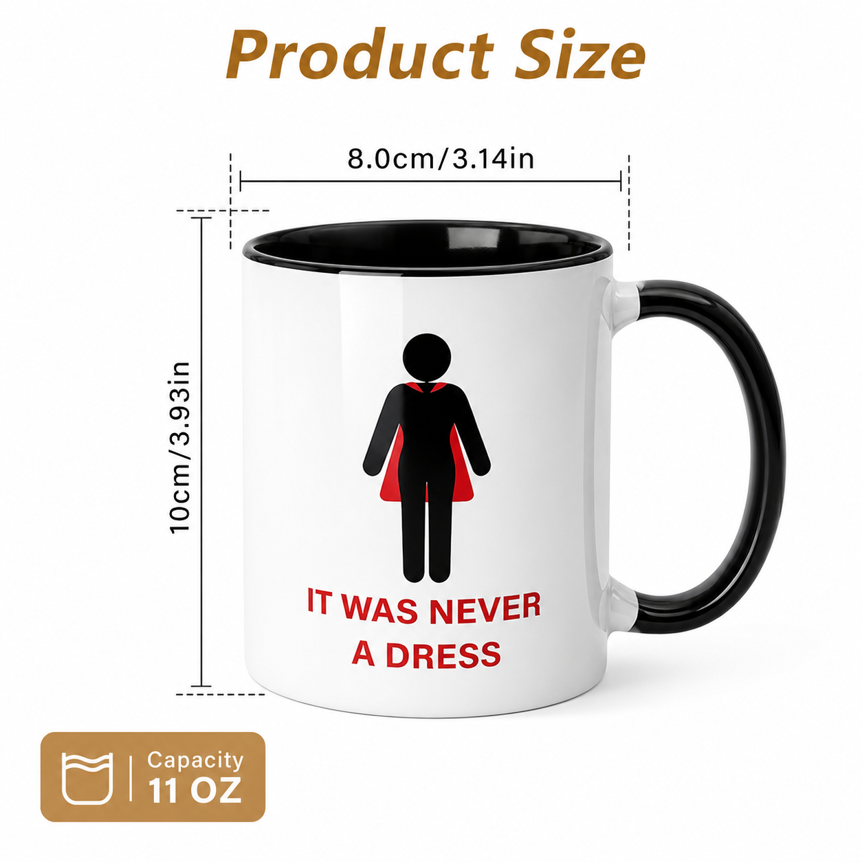 It Was Never A Dress Heat-activated Mug
